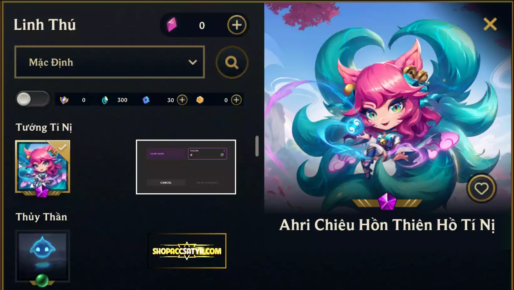 AHRI CHIÊU HỒ U HỒN TÍ NỊ